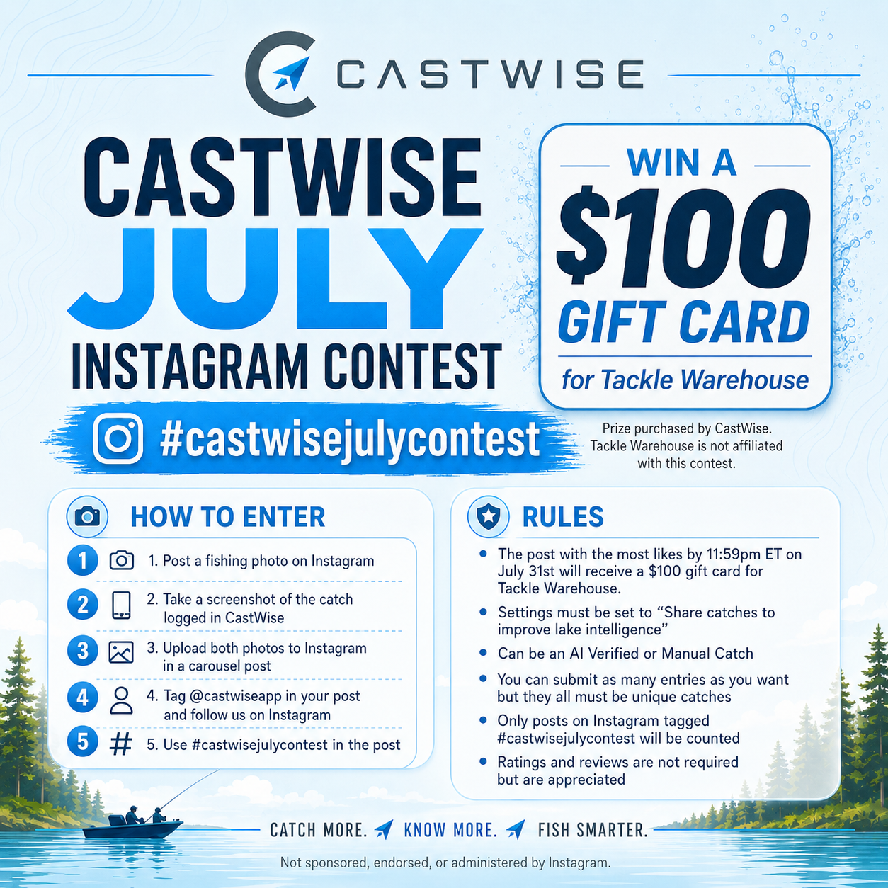 CastWise July Instagram Contest poster